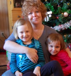 Britt Reints' mom with her granddaughters.