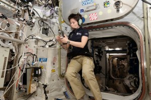 Samantha Cristoforetti at the ISS, December 15, 2014